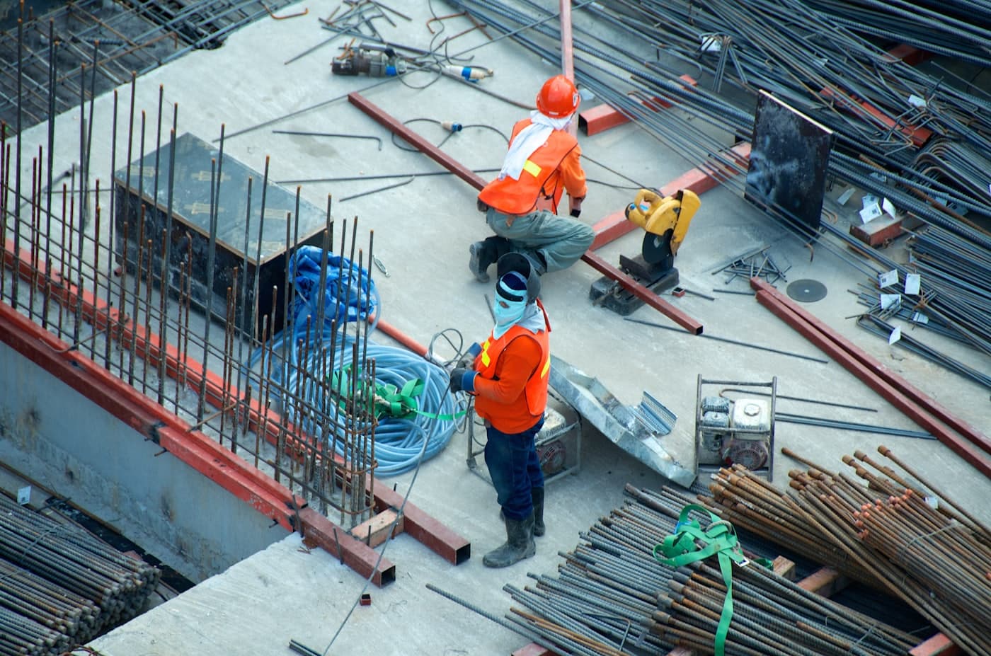 A Perth construction site crew at work